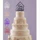 Cake Topper de nunta Casa de piatra din lemn MDF 21x15cm